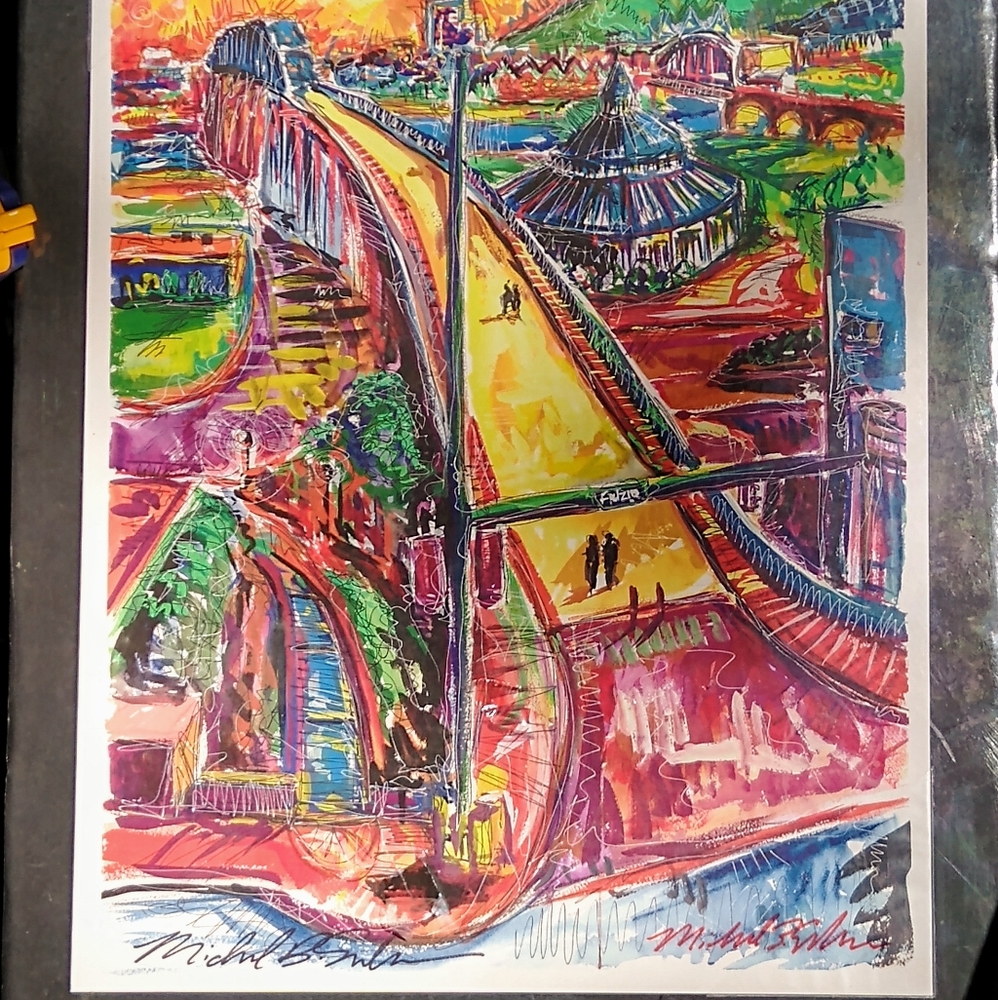 Signed Brent Sanders " Sunset over the Park "